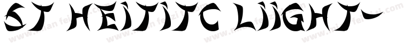 ST HeitiTC lIight字体转换